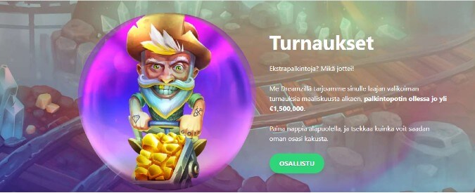 Dreamz Casino turnaukset