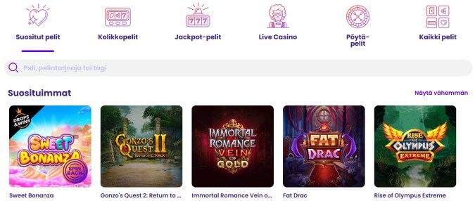 Wildz Casino pelit