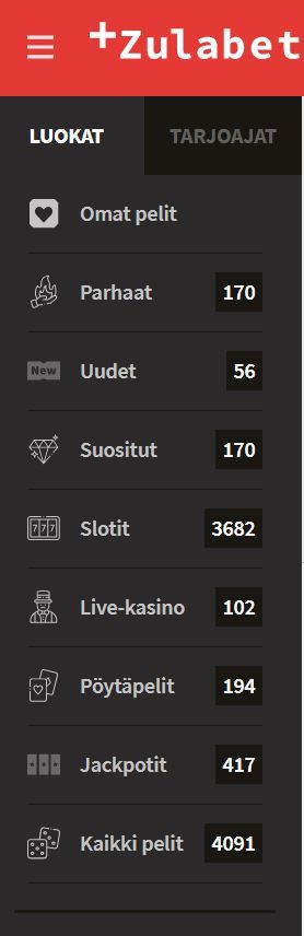 Zulabet casino pelit