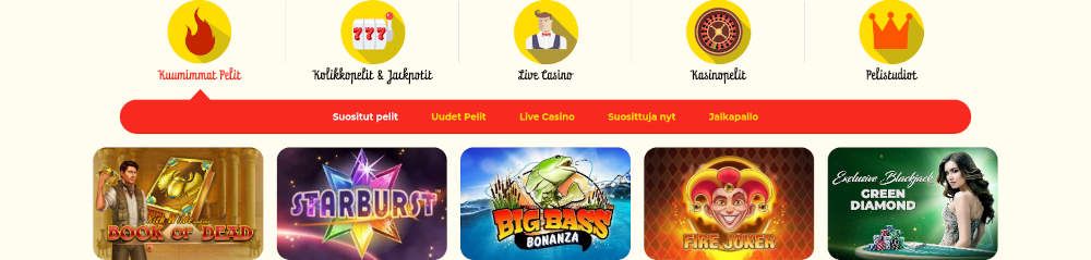 Kassu Casino pelit
