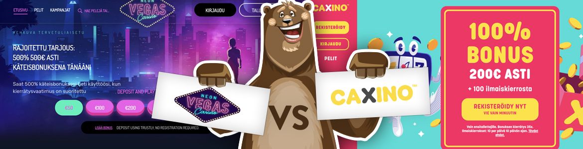 Neon Vegas vs Caxino Casino