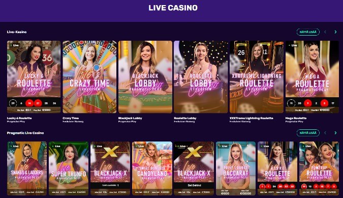 NeonVegas live casino
