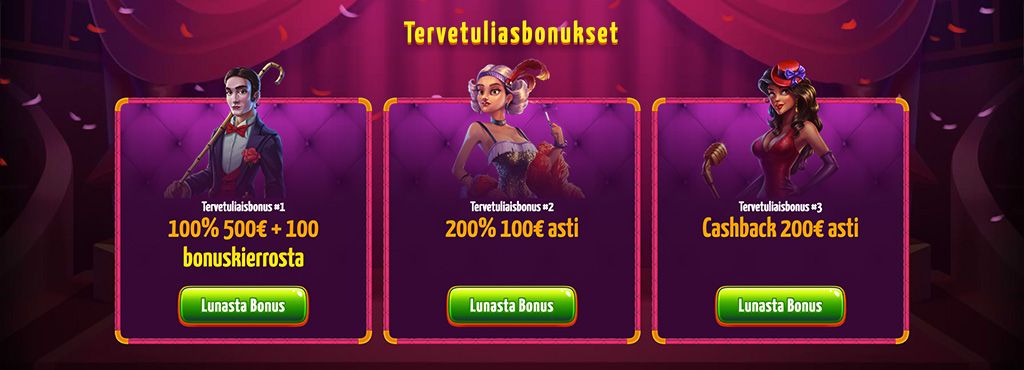 Winota Casino bonukset