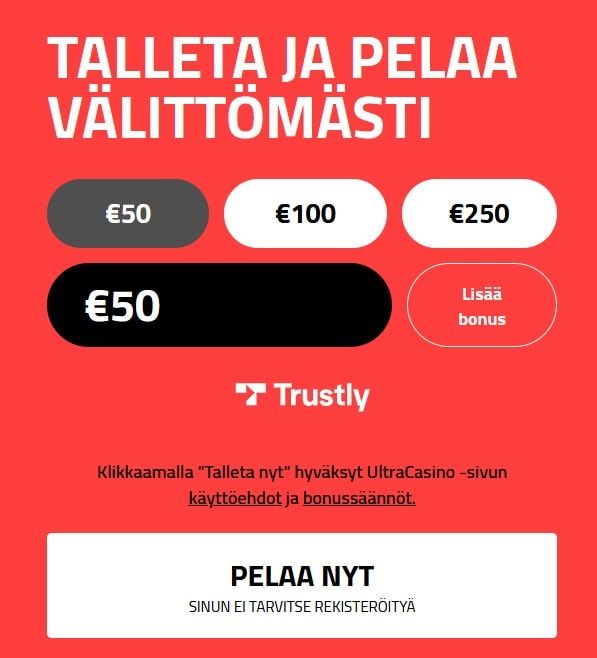Ultra casino trustly
