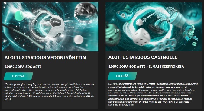 Fastbet Casino bonukset