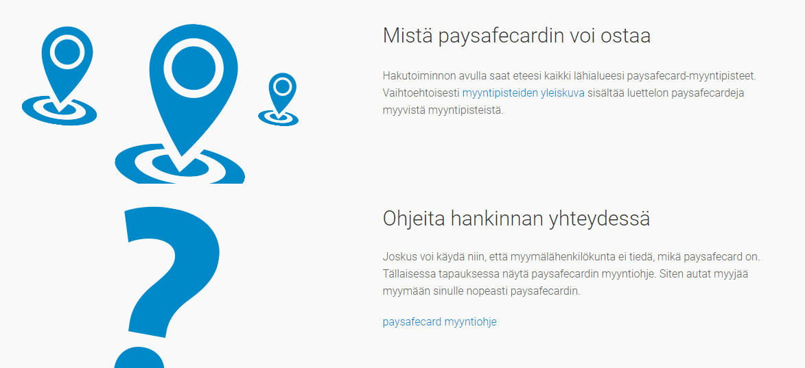 Paysafecard netistä Hankinta