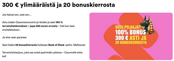 Casumo Casino Bonus