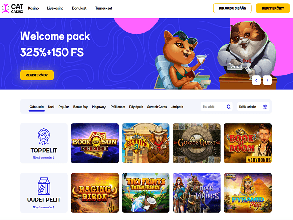 Заходите и игарйте в зартные игры уже сегодня на азартный сайт Cat Casino