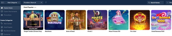 NordicBet Casino pelit