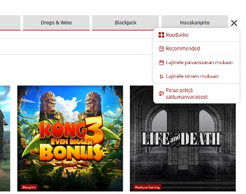 Pelaa sattumanvaraisia pelejä