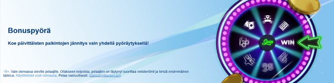 Simppeli Kasinon bonuspyörä