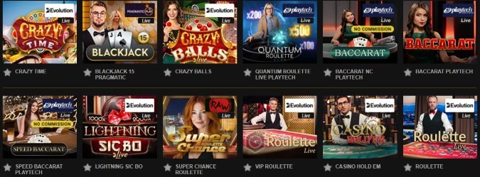 Videoslots live pelit tulevat useilta tuottajilta.