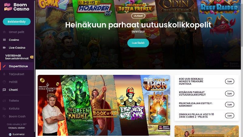 Boom Casino Käytettävyydestä