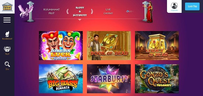 Casino Gods Pelit