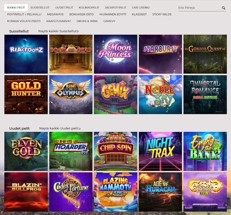 NYspins Casino Pelit