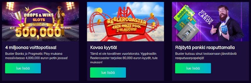 Buster Banks Casino tarjoukset