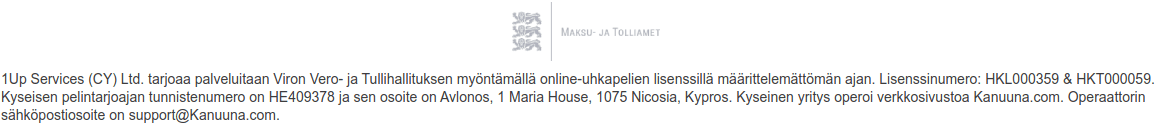 Kanuuna Casino lisenssi
