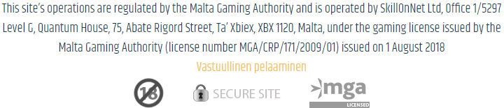 Metal Casino lisenssi