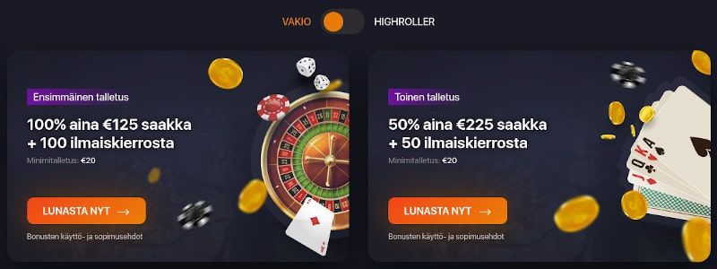 Praise Casino tarjoukset