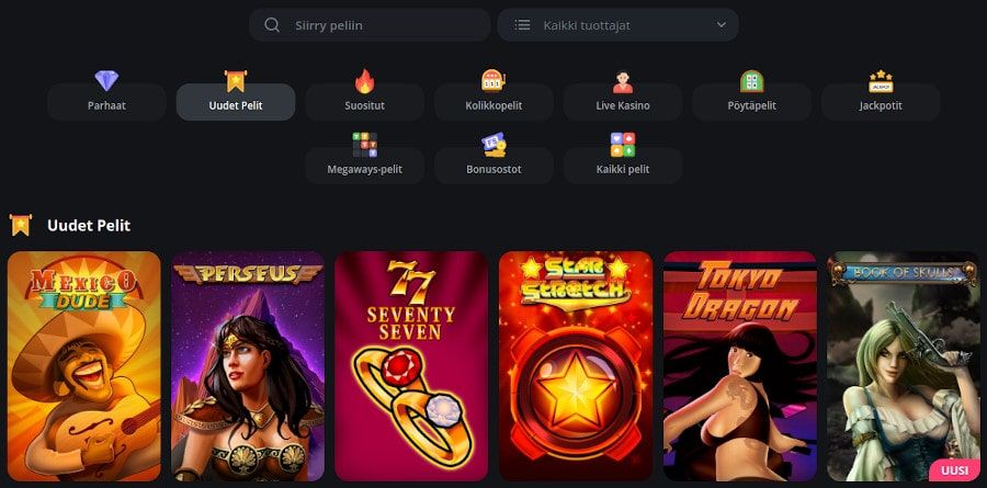 ExciteWin Casino pelit