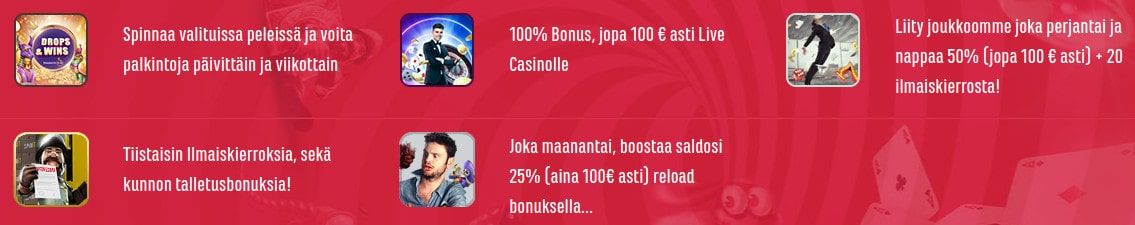 Spinit Casino tarjoukset