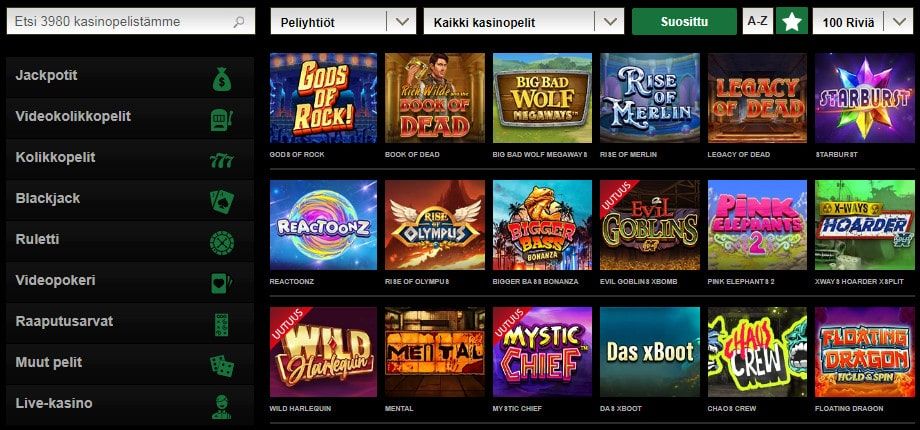 Mr Vegas Casino pelit