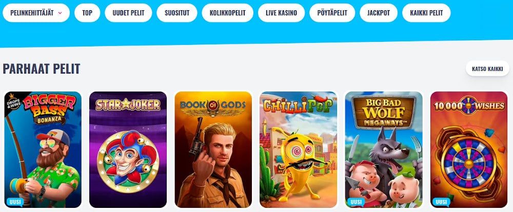 OhMySpins Casino pelit