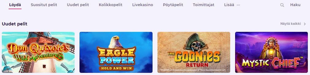 Slot Planet Casino pelit