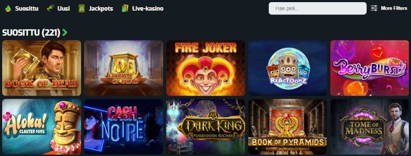PlayFast Casino pelit
