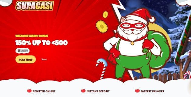 SupaCasi Casinolle 150% eksklusiivinen bonus 500€ asti