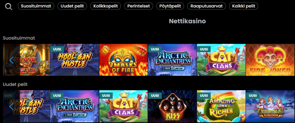 Betiton Casino pelit