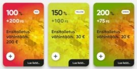 Valitse Fresh Casinolta jopa 2700€ ja 200 ilmaiskierroksen bonus
