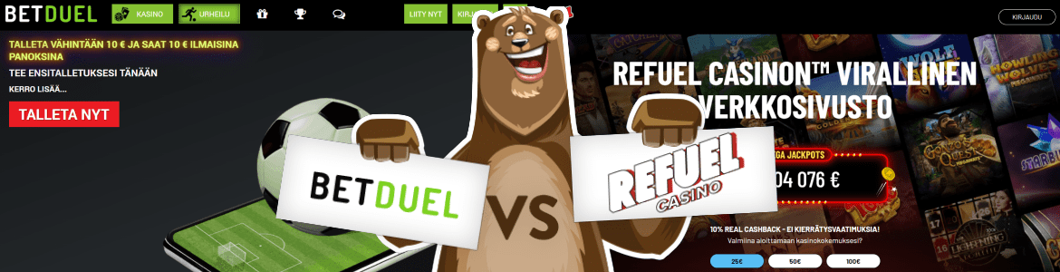 Betduel vs Refuel casino