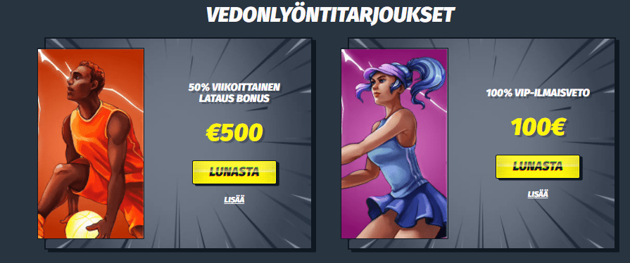 Lucky Elektra Casino tarjoukset