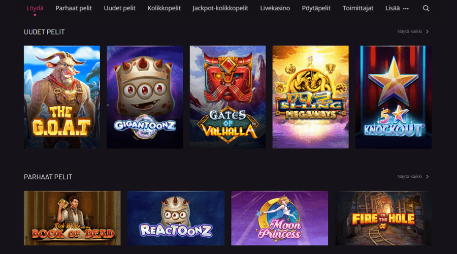 Play Grand Casino pelit