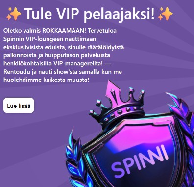 Spinni Casino VIP-ohjelma