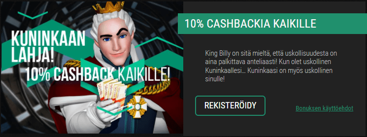 King Billy tarjoukset