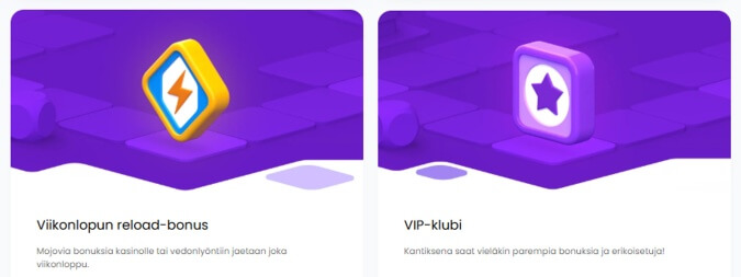 Winnerz VIP-ohjelma ja muut edut Winnerz VIP-ohjelma ja muut edut