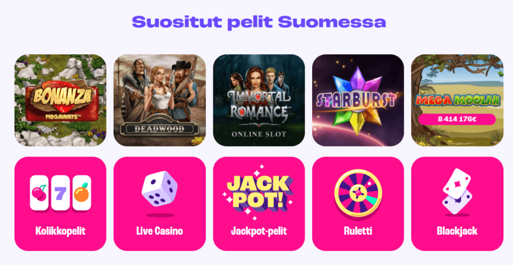 Spinz Casino pelit