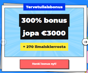 Winstoria casino bonus