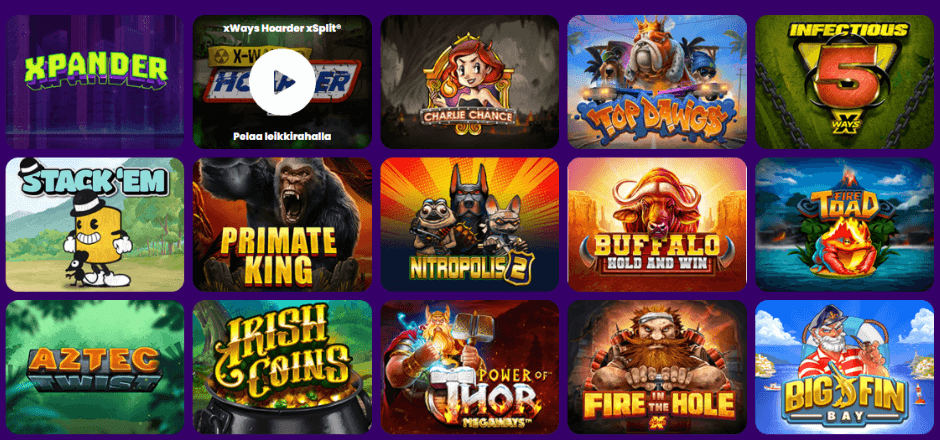 Zinkra Casino pelit