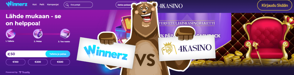 Winnerz vs 4Kasino casino