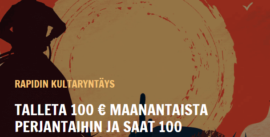 Rapidin kultaryntäyksestä 100 ilmaiskierrosta