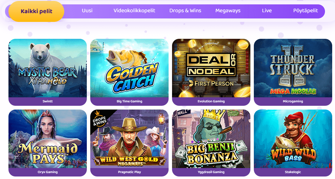 Simsino Casino pelit