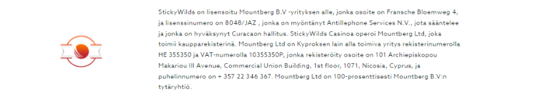 Sticky Wilds Casino lisenssi