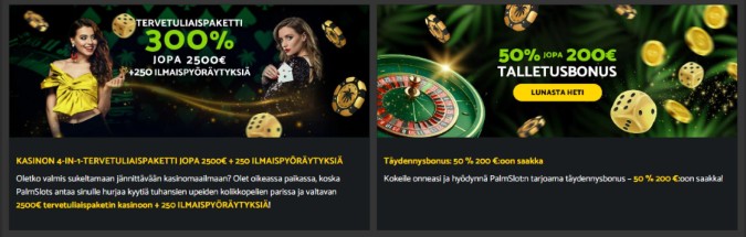 Palm Slots Casino kampanjat