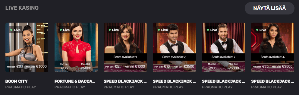 Joker.io Casino live pelit