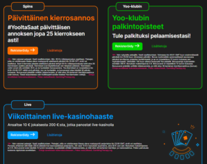 SpinYoo Casino tarjoukset