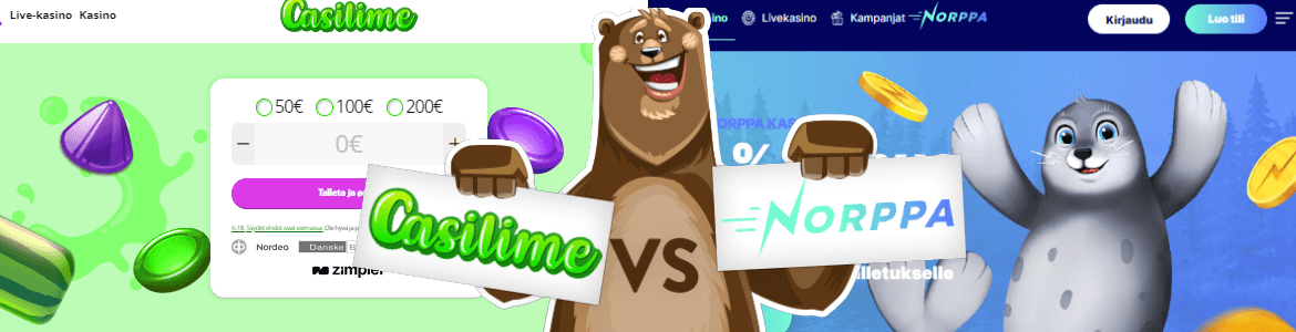 Casilime vs Norppa Casino