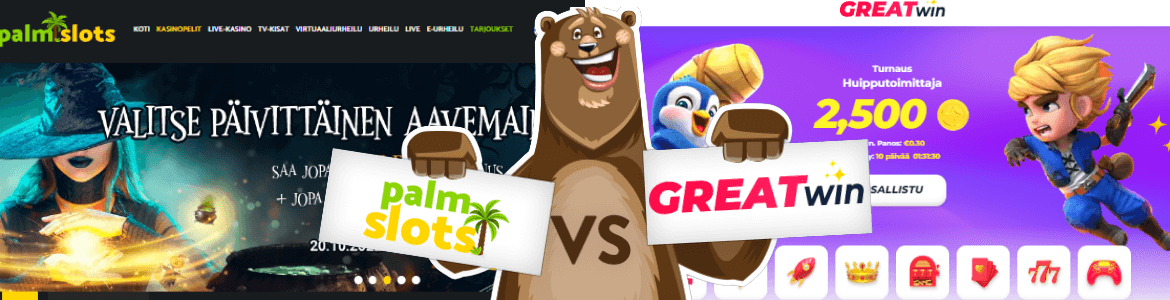 Palm Slots vs GreatWin Casino